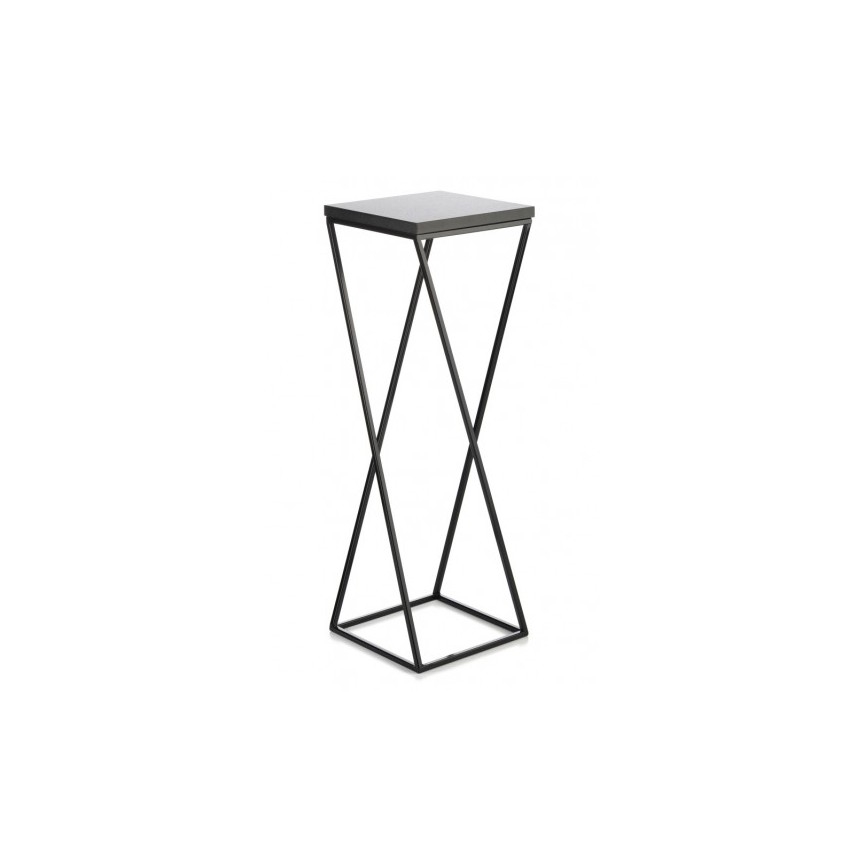 Suporte de flores LOFT 70x24 cm preto