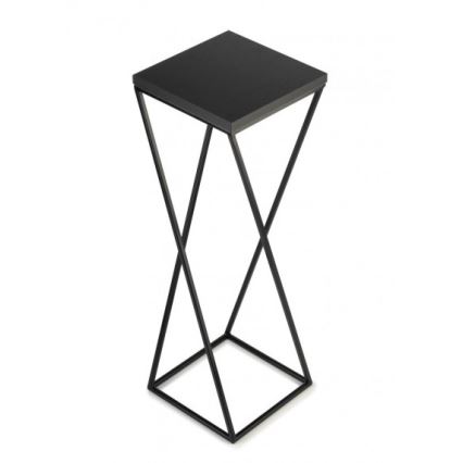 Suporte de flores LOFT 70x24 cm preto