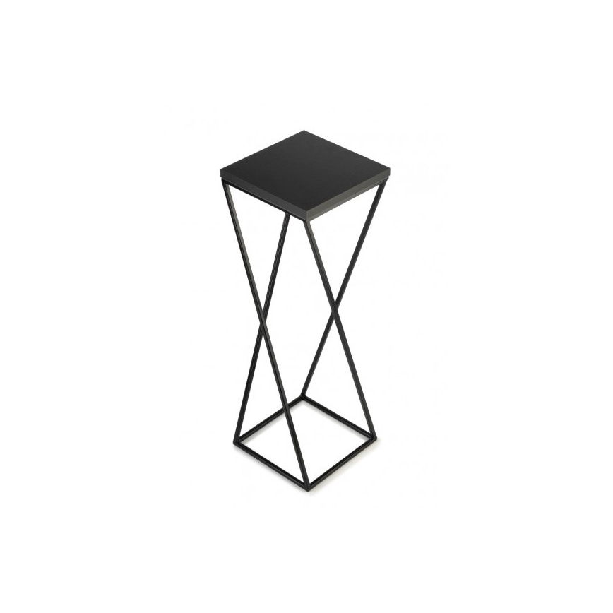 Suporte de flores LOFT 70x24 cm preto