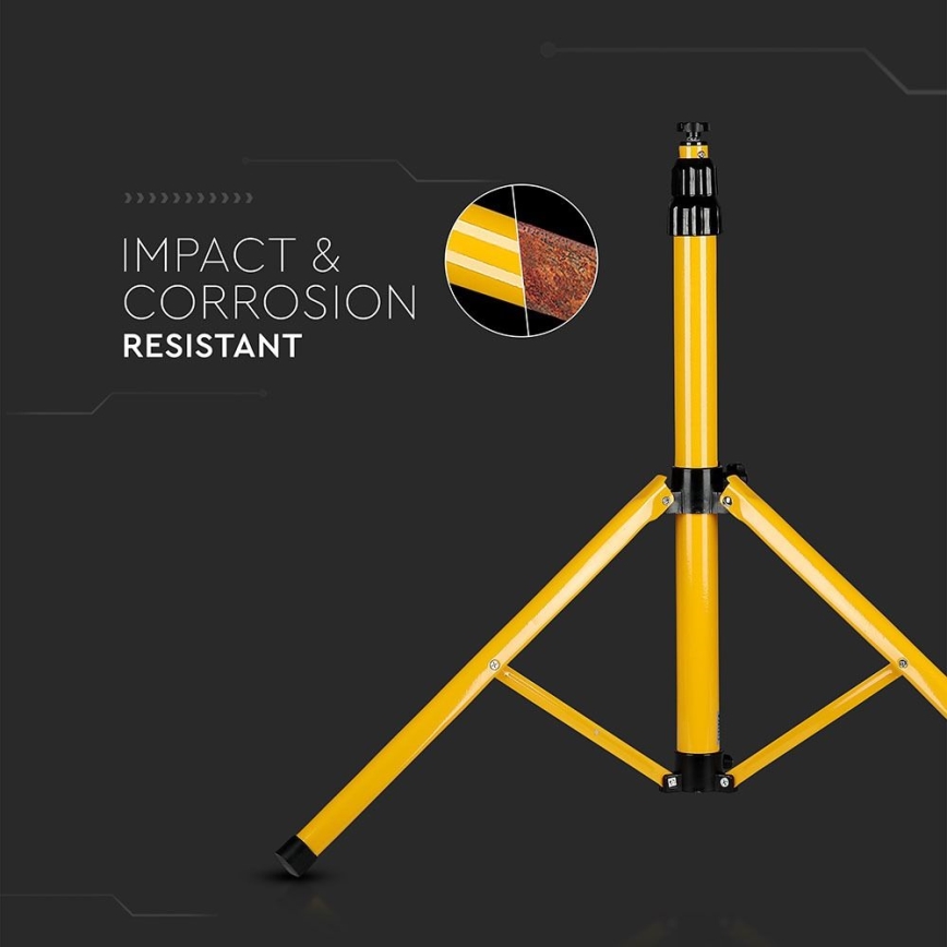 Suporte de foco 180 cm amarelo