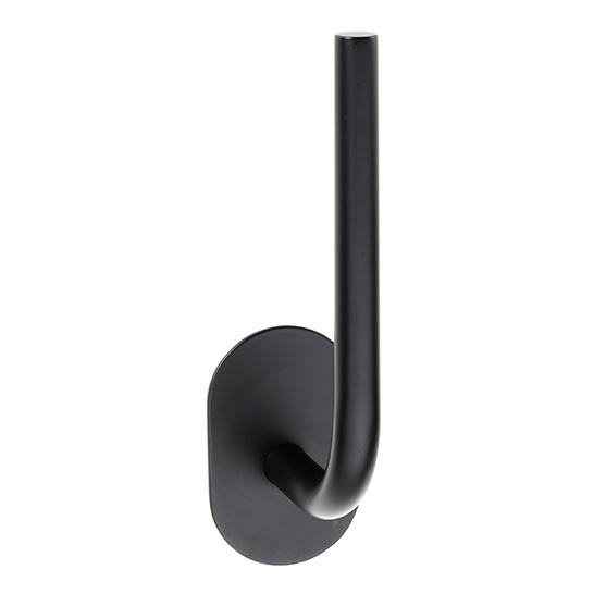 Suporte de papel 4,5x18 cm inox/preto