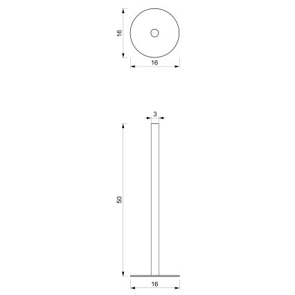 Suporte de papel higiénico 51 cm branco