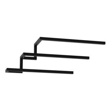 Suporte de parede para toalha 19x58 cm preto