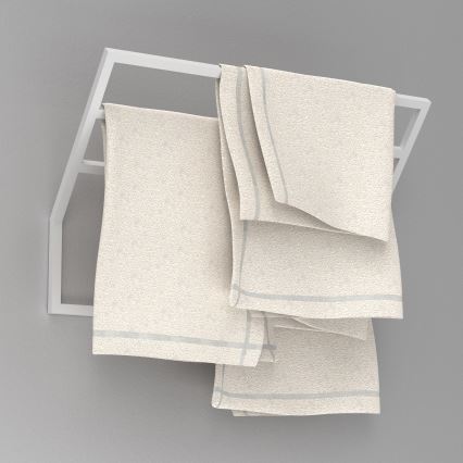 Suporte de parede para toalha 37x60 cm branco