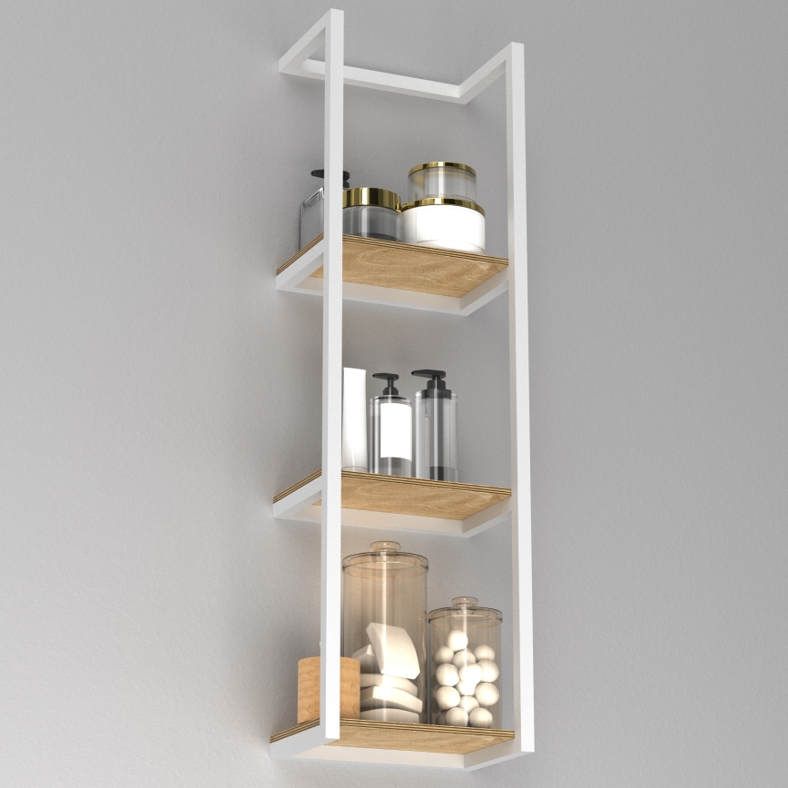 Suporte de parede para toalha 78x23 cm branco