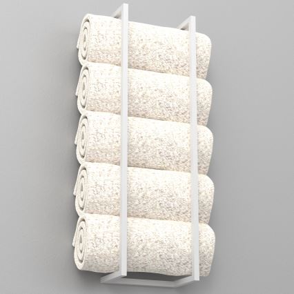 Suporte de parede para toalha 78x23 cm branco