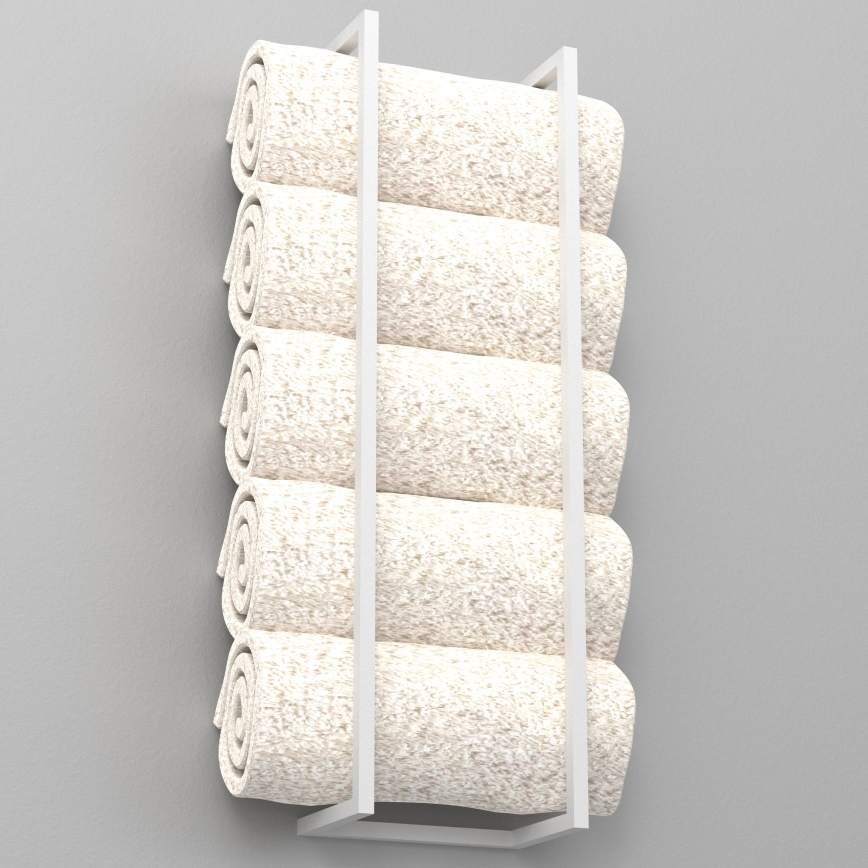Suporte de parede para toalha 78x23 cm branco