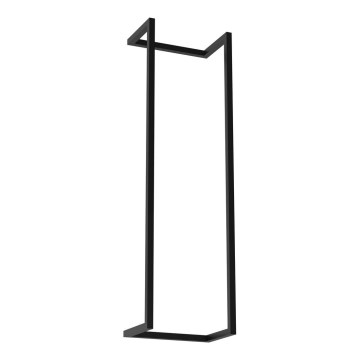 Suporte de parede para toalha 78x23 cm preto