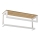 Suporte de parede para toalha com prateleira 14x40 cm branco