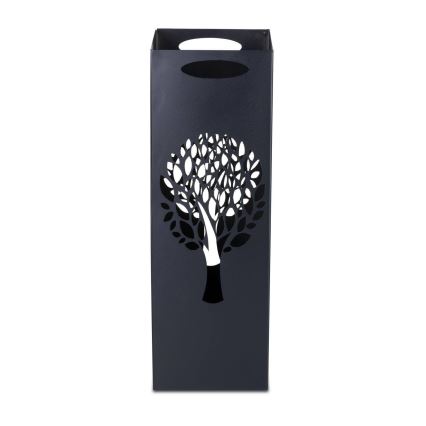 Suporte metálico para guarda-chuvas INDUSTRIAL 60x21 cm preto