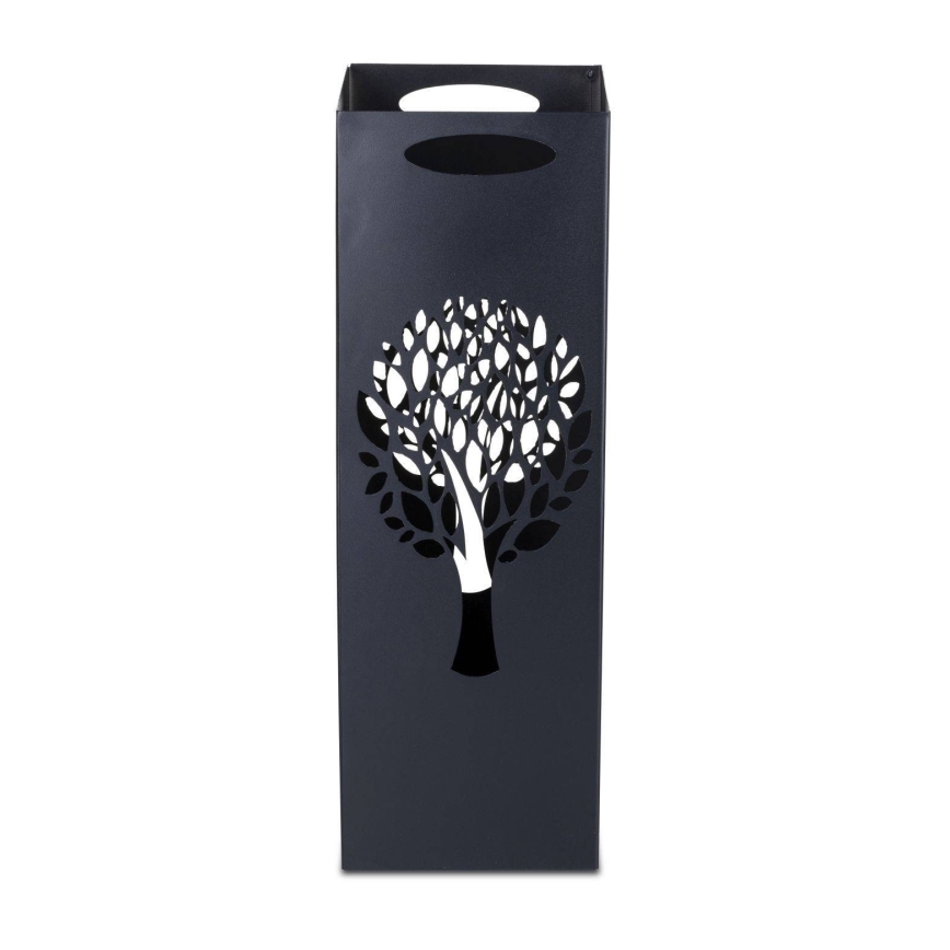 Suporte metálico para guarda-chuvas INDUSTRIAL 60x21 cm preto