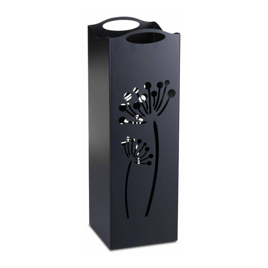 Suporte metálico para guarda-chuvas INDUSTRIAL 60x21 cm preto
