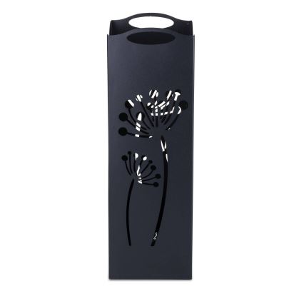 Suporte metálico para guarda-chuvas INDUSTRIAL 60x21 cm preto