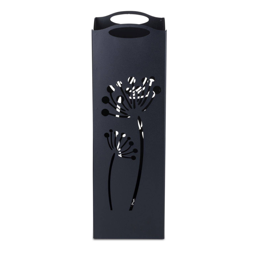 Suporte metálico para guarda-chuvas INDUSTRIAL 60x21 cm preto
