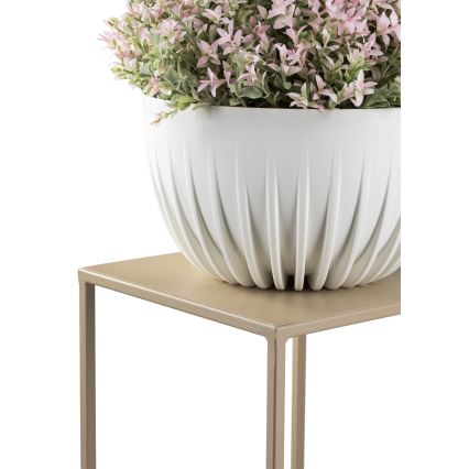 Suporte para flores 100x24 cm bege