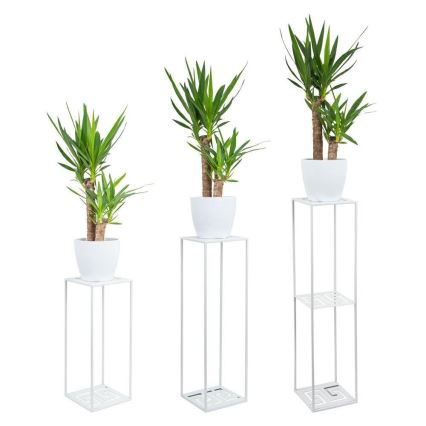 Suporte para flores 100x24 cm branco