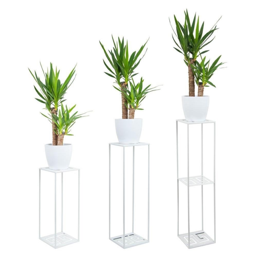 Suporte para flores 100x24 cm branco