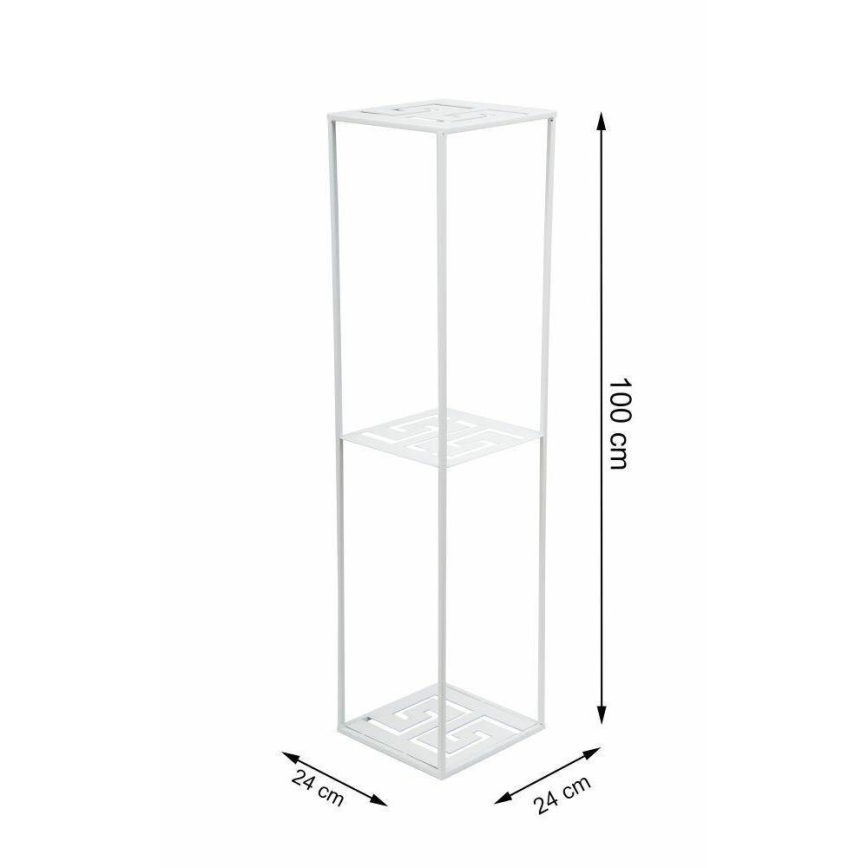 Suporte para flores 100x24 cm branco