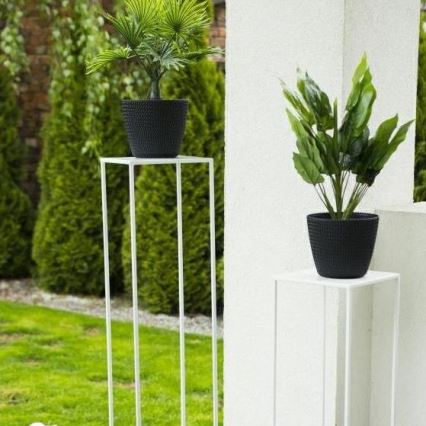 Suporte para flores 100x24 cm branco