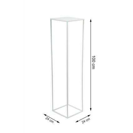 Suporte para flores 100x24 cm branco