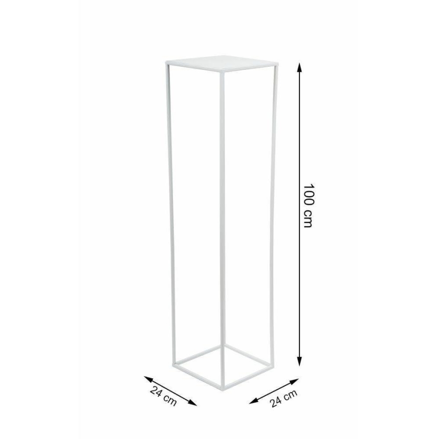 Suporte para flores 100x24 cm branco