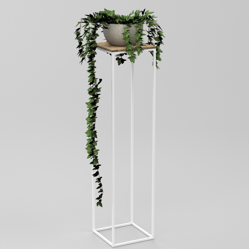 Suporte para flores 100x24 cm branco