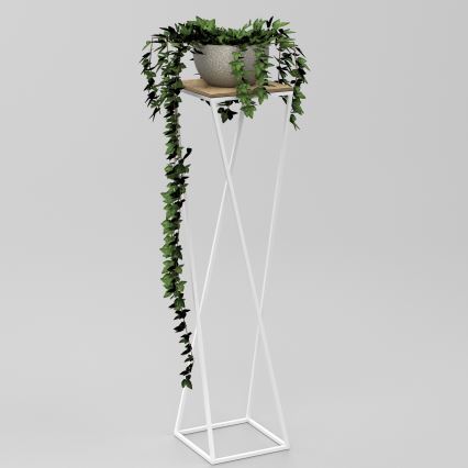 Suporte para flores 100x24 cm branco