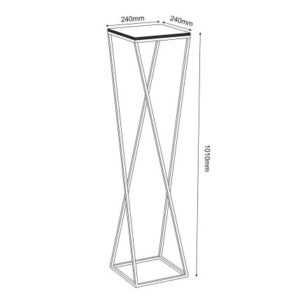Suporte para flores 100x24 cm branco