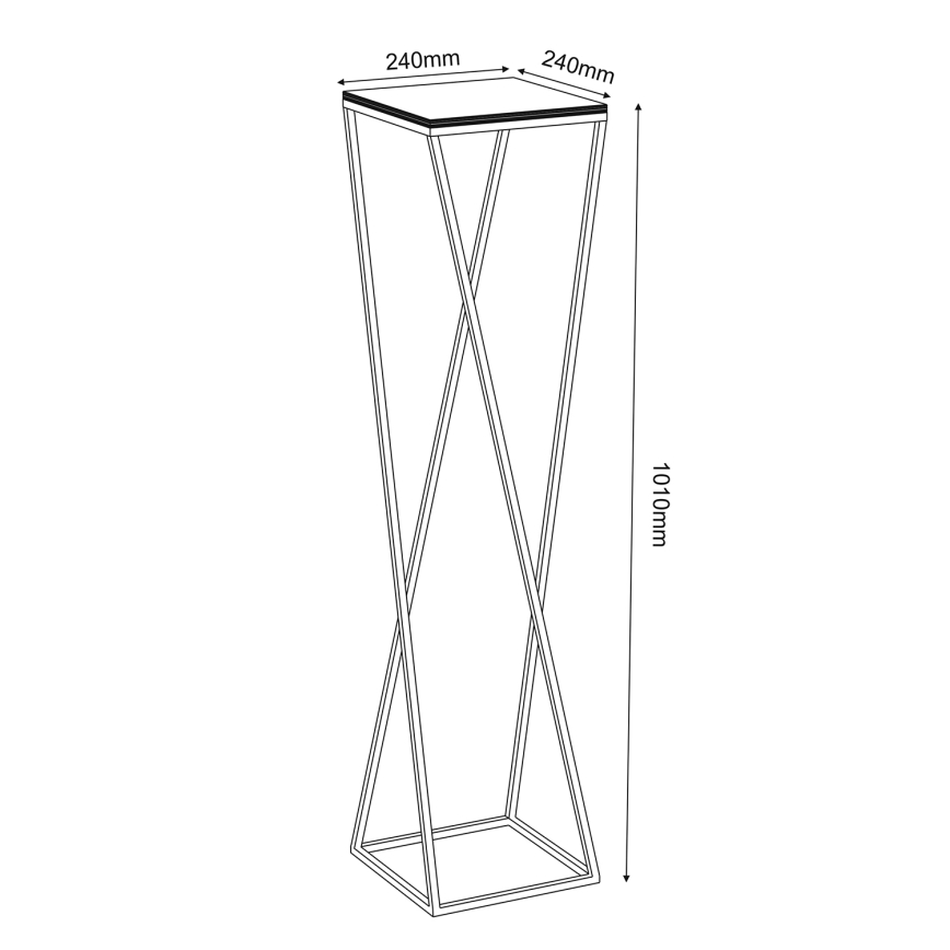 Suporte para flores 100x24 cm branco