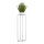 Suporte para flores 100x24 cm cinzento