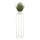 Suporte para flores 100x24 cm creme