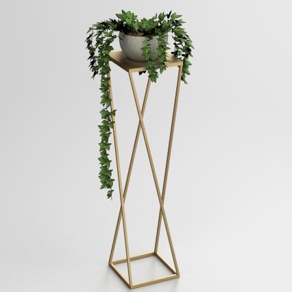 Suporte para flores 100x24 cm dourada