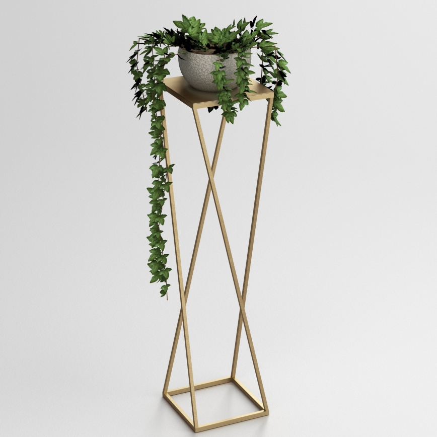 Suporte para flores 100x24 cm dourada