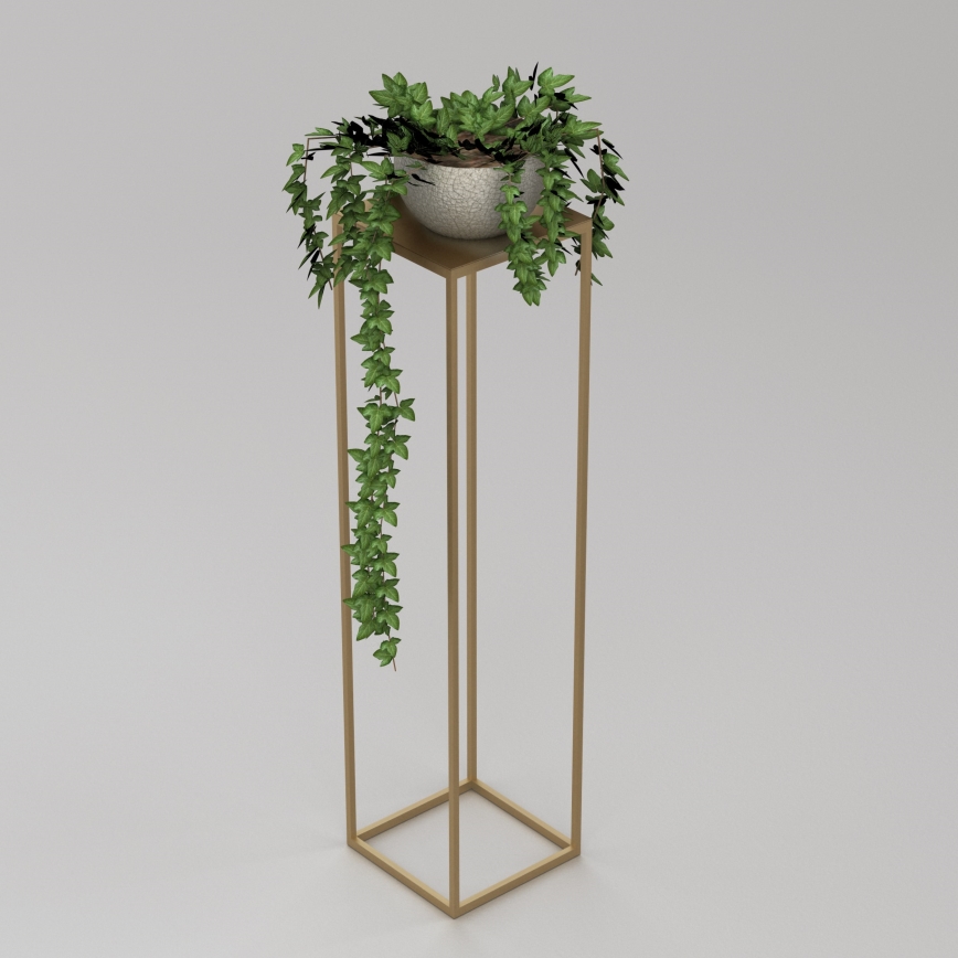 Suporte para flores 100x24 cm dourada
