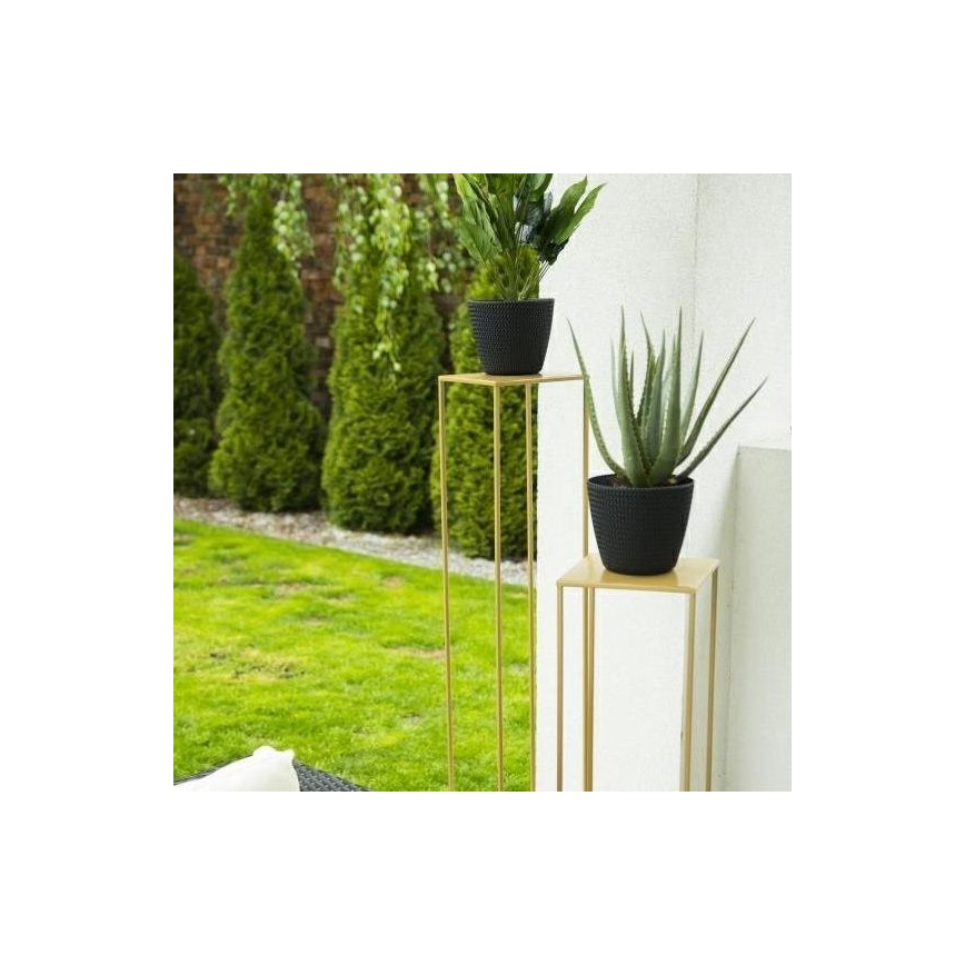 Suporte para flores 100x24 cm dourado