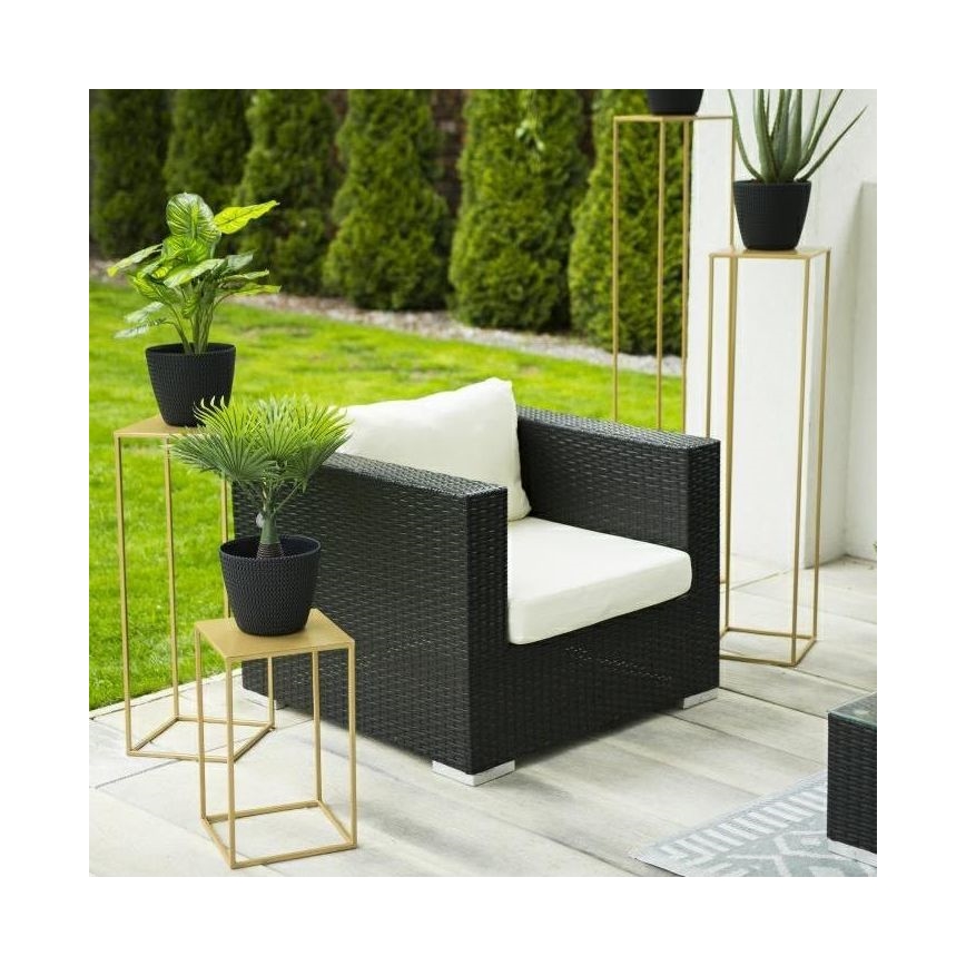 Suporte para flores 100x24 cm dourado