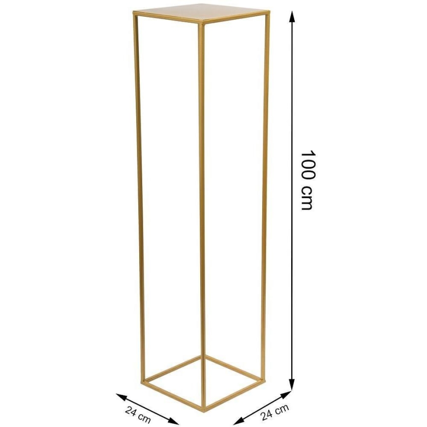 Suporte para flores 100x24 cm dourado