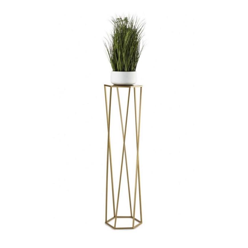 Suporte para flores 100x24 cm dourado