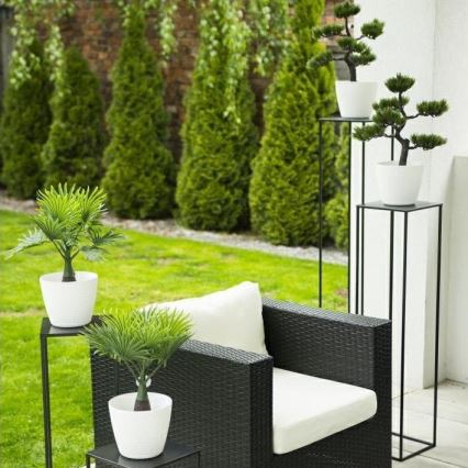 Suporte para flores 100x24 cm preto