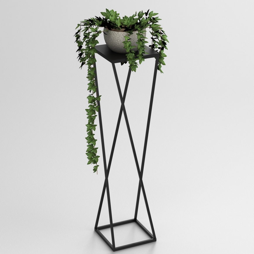 Suporte para flores 100x24 cm preto