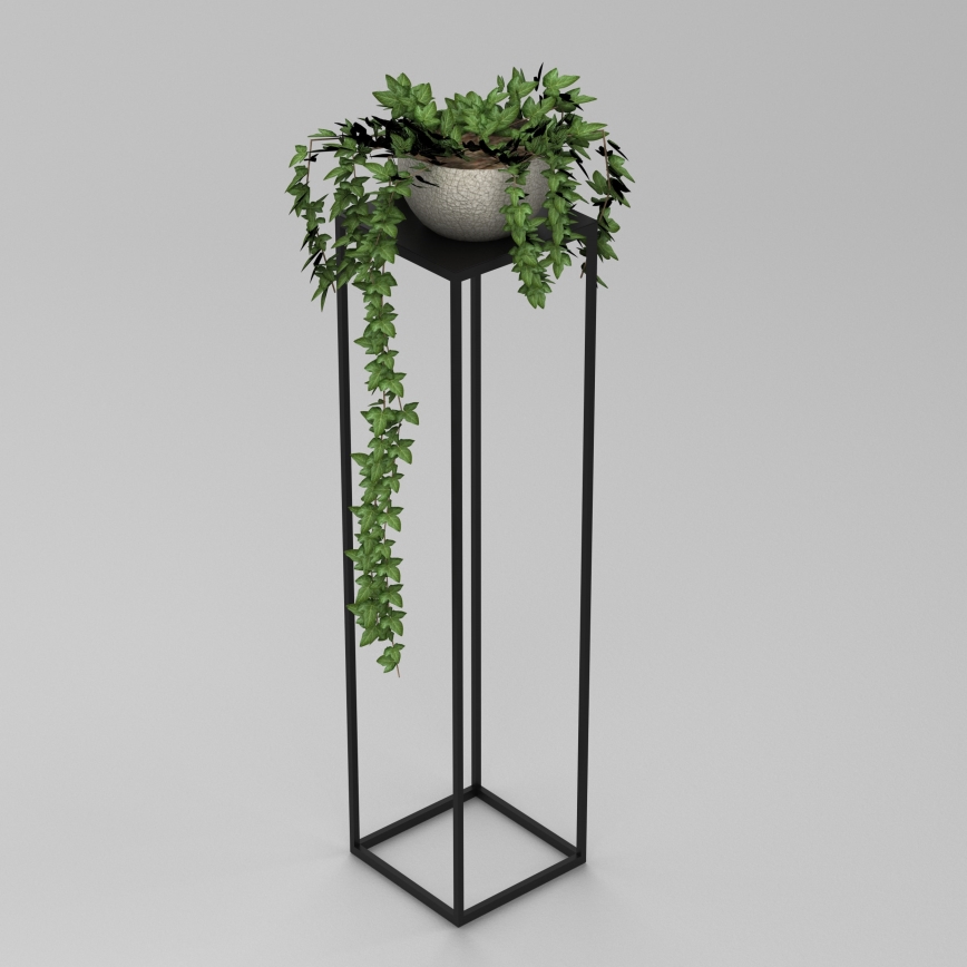 Suporte para flores 100x24 cm preto