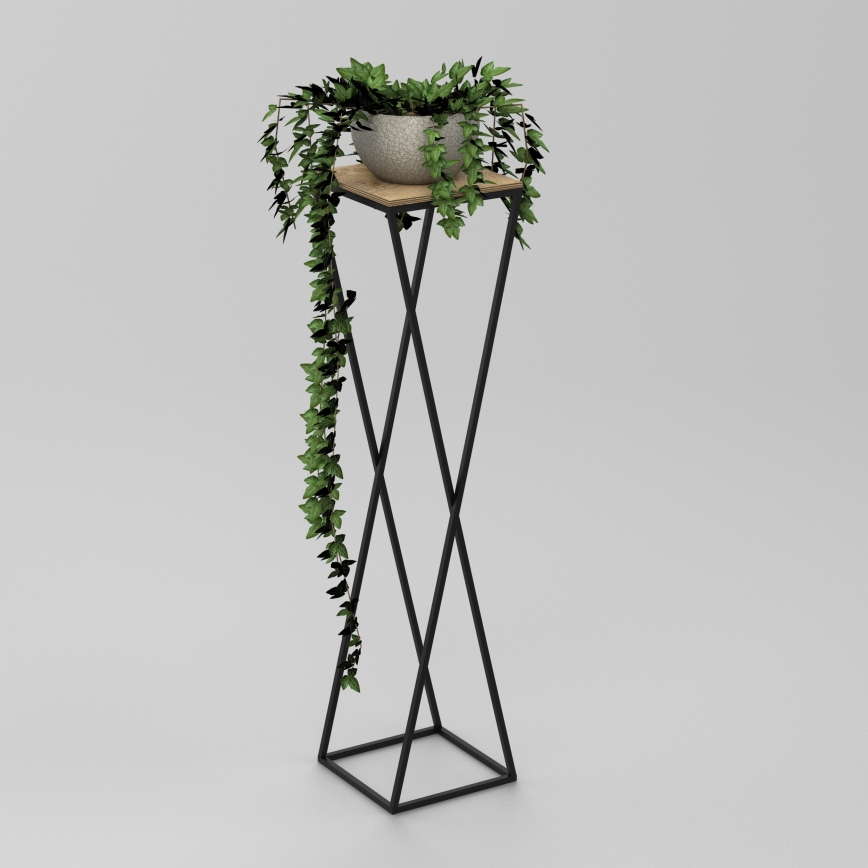 Suporte para flores 100x24 cm preto