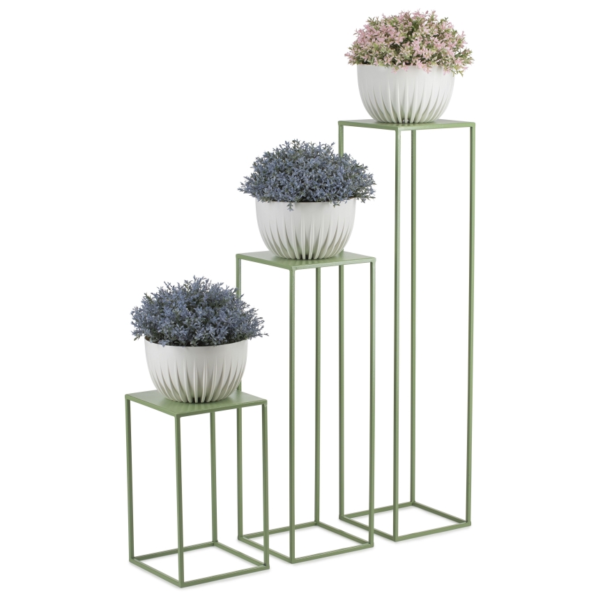 Suporte para flores 100x24 cm verde escuro