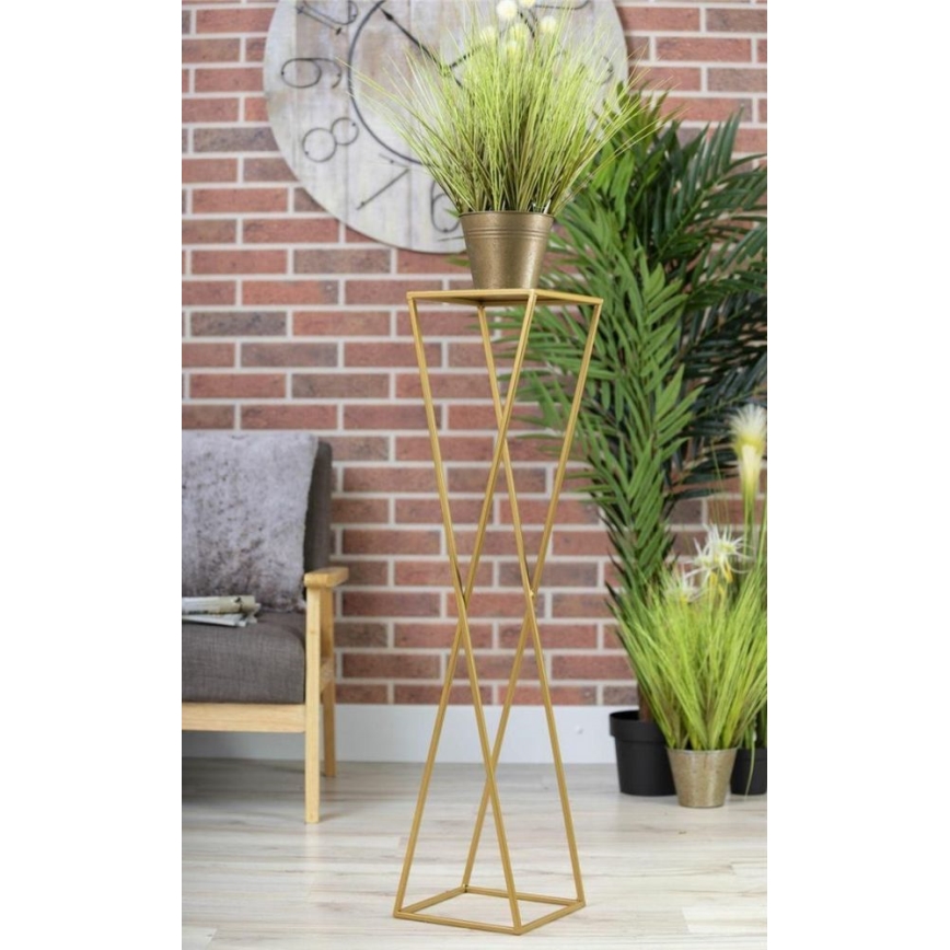 Suporte para flores 100x24 dourado