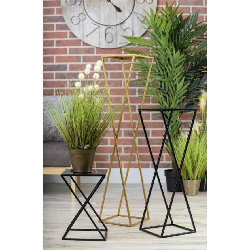 Suporte para flores 100x24 dourado