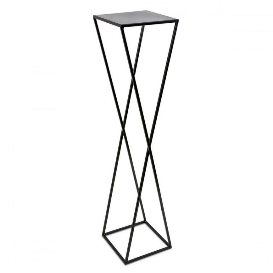 Suporte para flores 100x24 preto