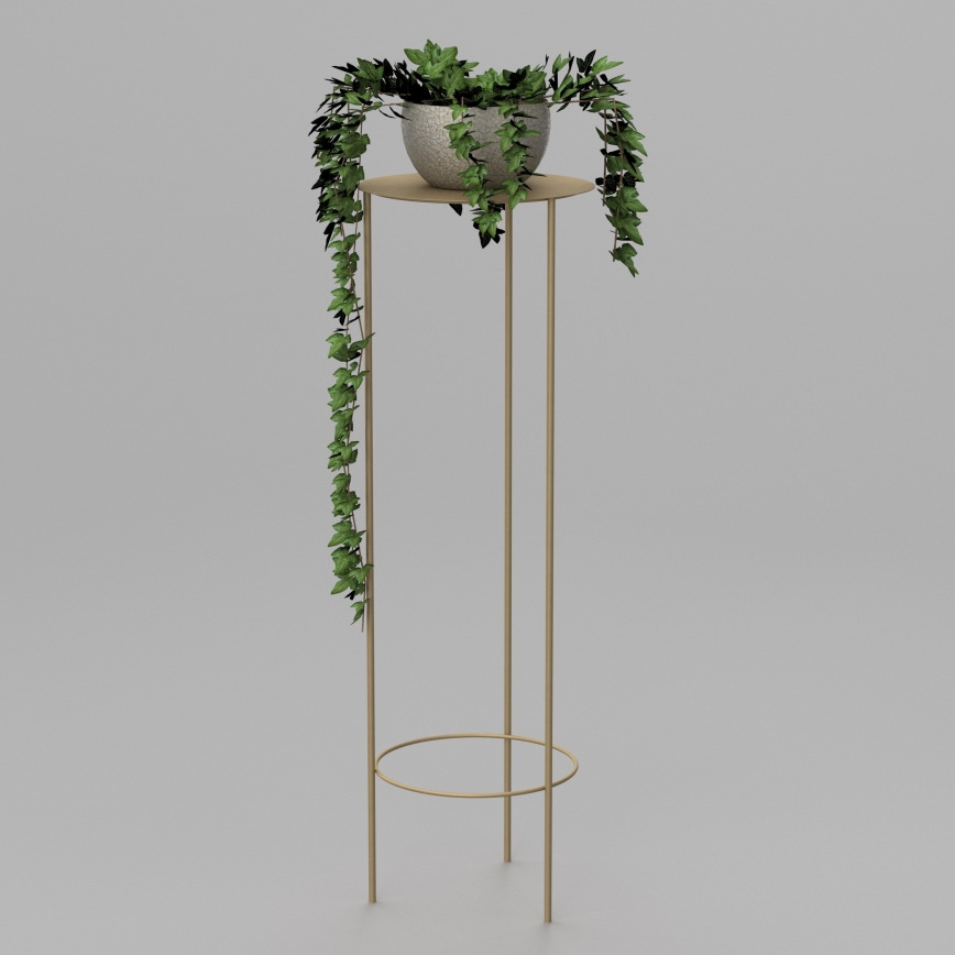 Suporte para flores 100x32 cm dourada