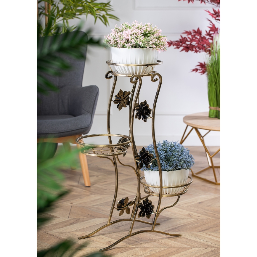 Suporte para flores 100x70 cm dourado