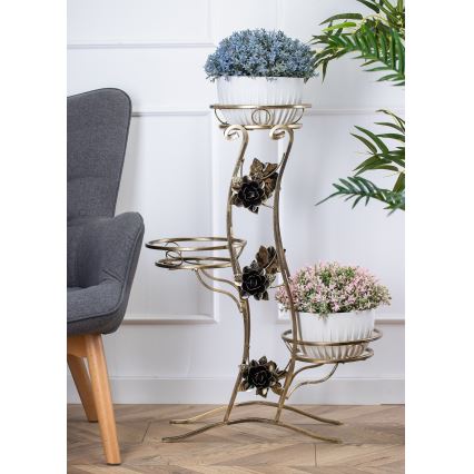 Suporte para flores 100x70 cm dourado