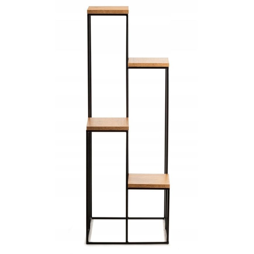Suporte para flores 110x40 cm preto/castanho